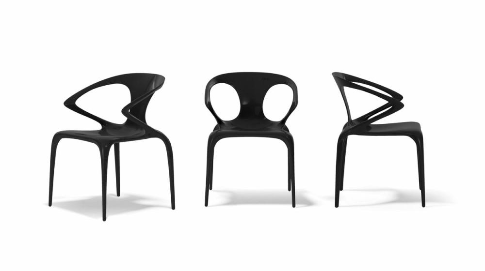 Chairs Stools Benches | Ava  Dining Armchair – Glossy Carbon Dining Room Chairs Stools Benches