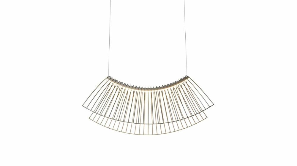 Lighting | Parabola  Champagne Suspension Lighting Lighting