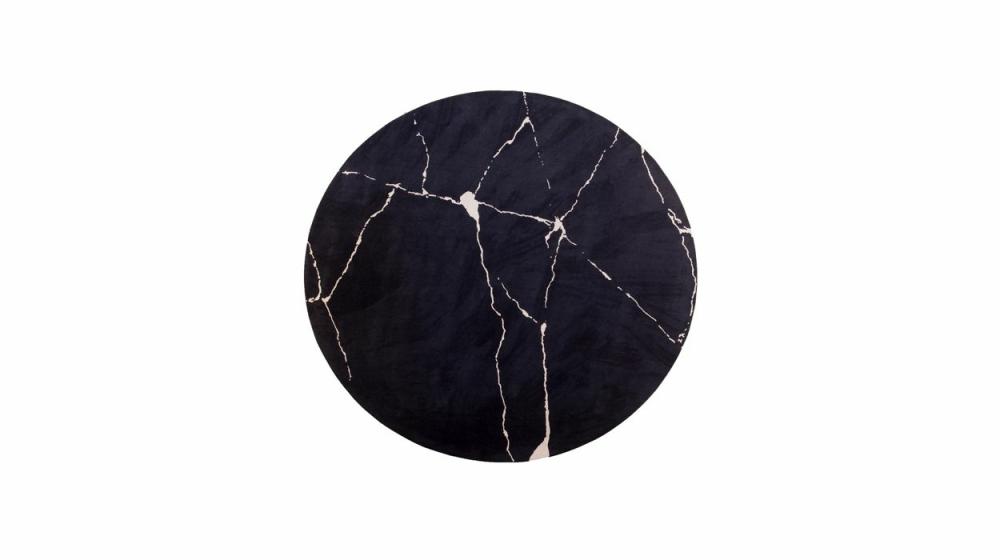 Rugs | Kintsugi  Round Black And Beige Rug Other Products Rugs